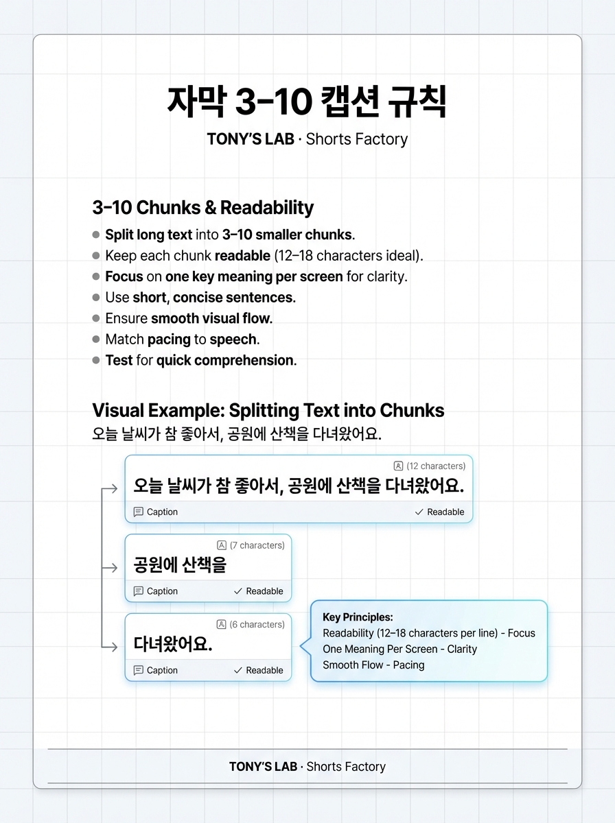 가독성 좋은 쇼츠 자막 배치