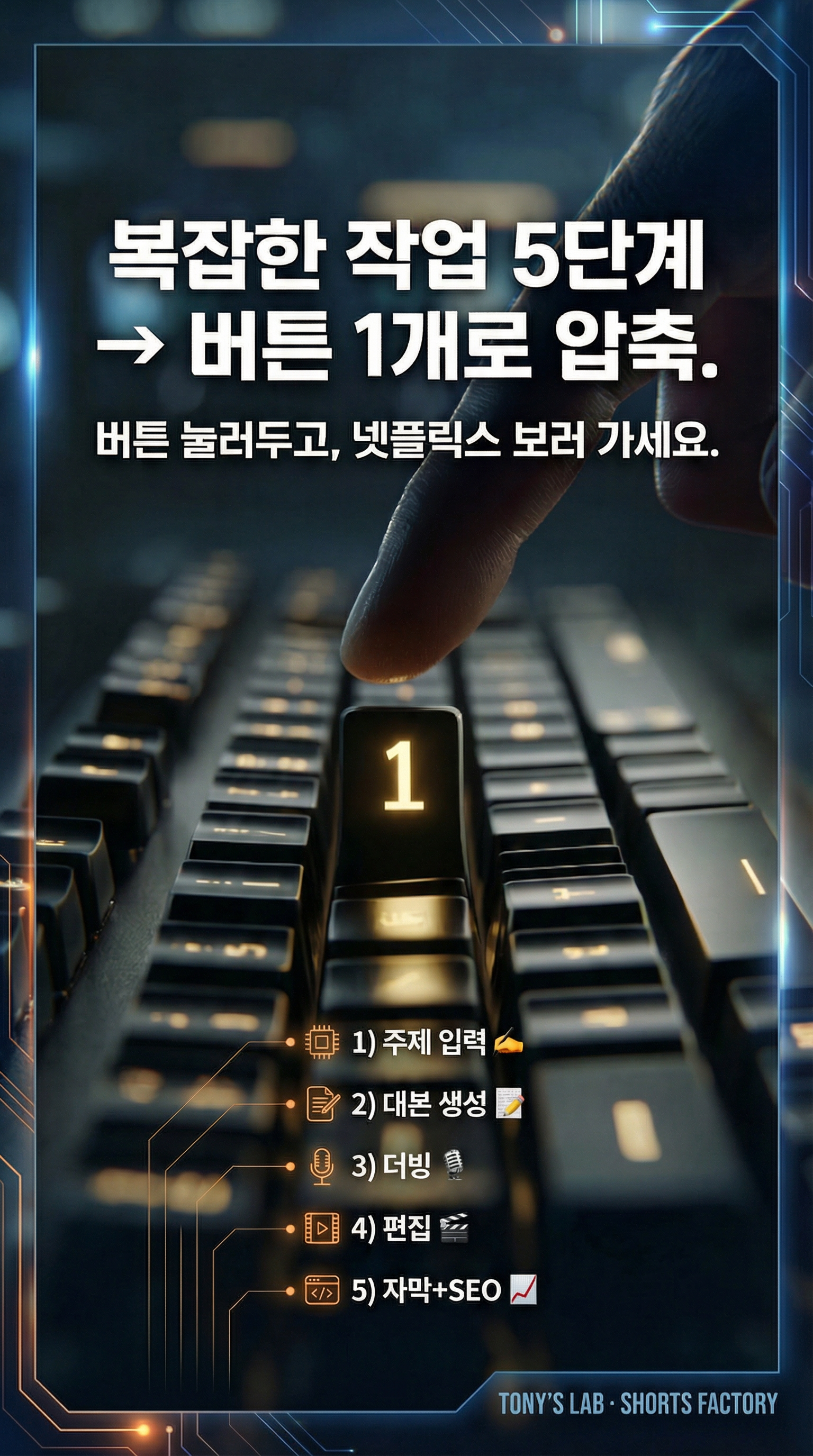 직관적인 쇼츠 제작 프로그램 UI